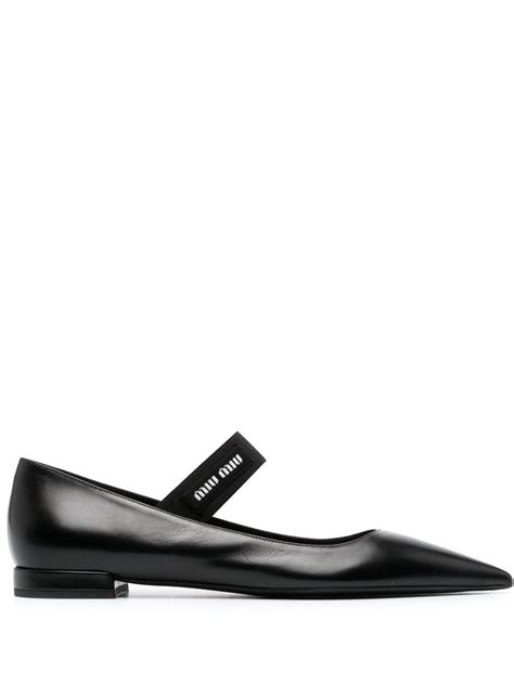 miu miu flat|farfetch ballet flats.